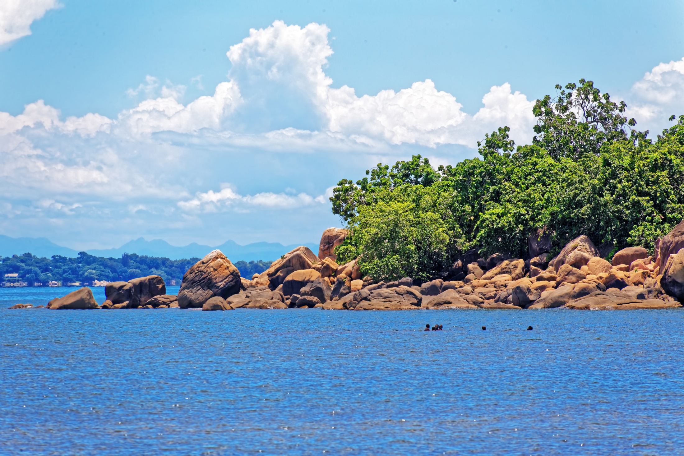 Kids in Lake Malawi